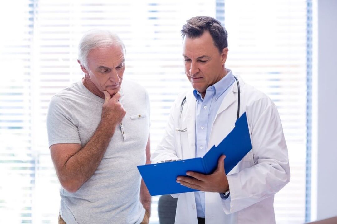 O nomeamento de tratamento para a prostatite do médico